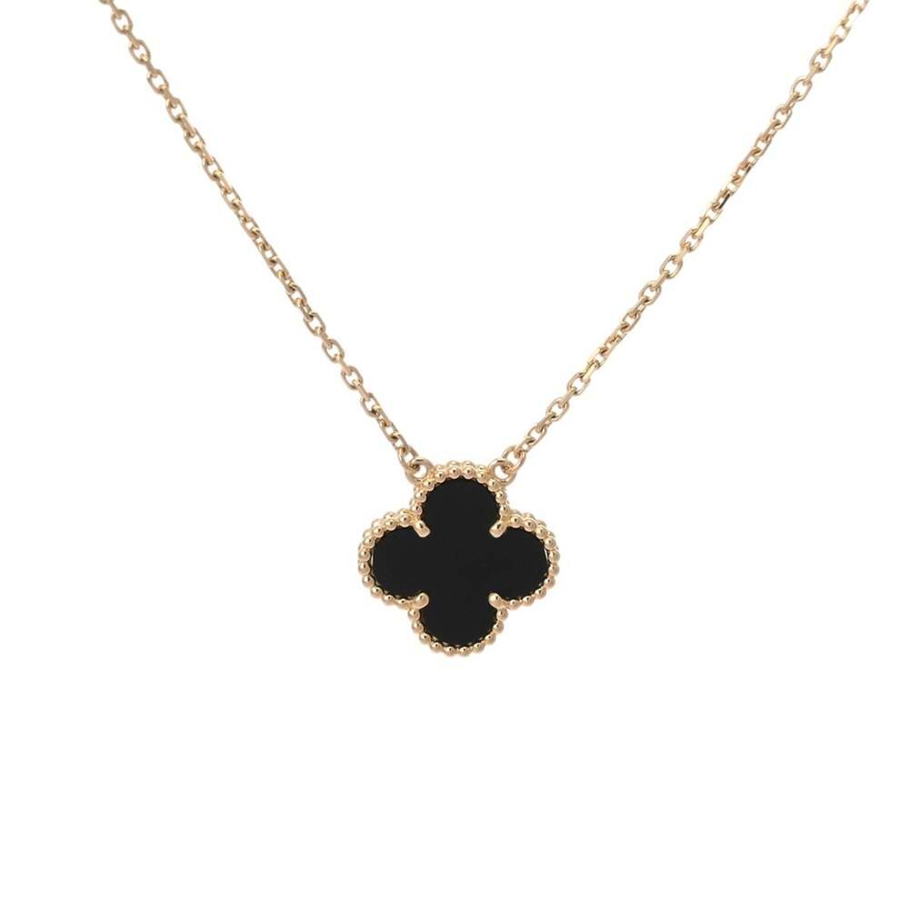 VAN CLEEF & ARPELS Alhambra Necklace VCARPMOP00 Women's 18K Yellow Gold YG A ... - Picture 3 of 11